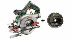 Bosch PKS 18 LI Scie Circulaire Sans Fil – Machine Seule - Li-Ion 18V – 150 Mm - 40T Avec Lame De Rechange