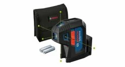 Bosch 0601066P00 - GPL 5 G Laser à Point, Pochette De Protection, 2x AA Piles - 0601066P00