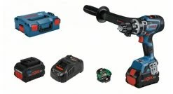 Bosch GSR 18V-150 C - Set Perceuse Visseuse Li-Ion 18V (2x Batterie 8,0Ah) Dans L-Boxx - 150Nm - Moteur Brushless - 06019J5005