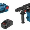 Bosch 061191000E - Marteau-perforateur Sans Fil GBH 18V-26 F 2x 8,0 Ah ProCORE, Chargeur GAL 1880 CV, Mandrin Interchangeable SDS-plus, Mandrin Automatique Interchangeable, Butée De Profondeur 210 Mm, Poignée Supplémentaire, Chiffon - 061191000E