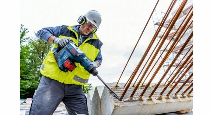 Bosch 0611913002 - Marteau-perforateur Sans Fil GBH 18V-45 C 2x ProCORE18V 12,0Ah, Chargeur GAL 18V-160 C, Butée De Profondeur, Poignée Supplémentaire, Chiffon, Gros Tube, CoMo GCY 42 - 0611913002 6 Bosch 0611913002 - Marteau-perforateur Sans Fil GBH 18V-45 C 2x ProCORE18V 12,0Ah, Chargeur GAL 18V-160 C, Butée De Profondeur, Poignée Supplémentaire, Chiffon, Gros Tube, CoMo GCY 42 - 0611913002 – Image 6