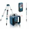 Bosch GRL 400 H Laser Rotatif + Récepteur LR 1 Dans Coffret + Mire De Chantier GR 240 + Trépied BT 170 HD - 061599403U