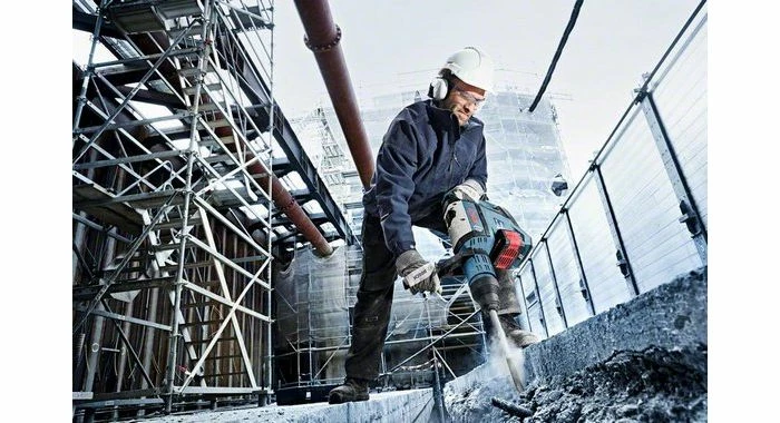 Bosch 0611913002 - Marteau-perforateur Sans Fil GBH 18V-45 C 2x ProCORE18V 12,0Ah, Chargeur GAL 18V-160 C, Butée De Profondeur, Poignée Supplémentaire, Chiffon, Gros Tube, CoMo GCY 42 - 0611913002 2 Bosch 0611913002 - Marteau-perforateur Sans Fil GBH 18V-45 C 2x ProCORE18V 12,0Ah, Chargeur GAL 18V-160 C, Butée De Profondeur, Poignée Supplémentaire, Chiffon, Gros Tube, CoMo GCY 42 - 0611913002 – Image 2