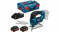 Bosch 06015A6106 - Scie Sauteuse Sans Fil GST 18V-LI B, 2x GBA 18V 4.0Ah, GAL 18V-40 C&G 2x GBA 18V 4,0Ah , GAL 18V-40 - 06015A6106