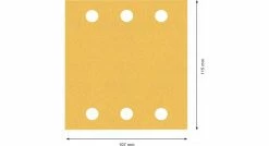 Bosch EXPERT 2608900893 - EXPERT Abrasif C470 Best For Wood And Paint, 115 X 107 Mm, Grain 120, 6 Trous, 10x -Bosch Shop 6ecc32bc7d5c63e7b15e0d84b76b55c6