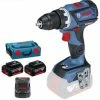 Bosch GSR 18V-60 C - Set Perceuse Visseuse Li-Ion 18V (2x Batterie 5.0Ah) Dans L-Boxx - 60Nm - 06019G1100