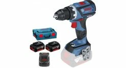 Bosch GSR 18V-60 C - Set Perceuse Visseuse Li-Ion 18V (2x Batterie 5.0Ah) Dans L-Boxx - 60Nm - 06019G1100