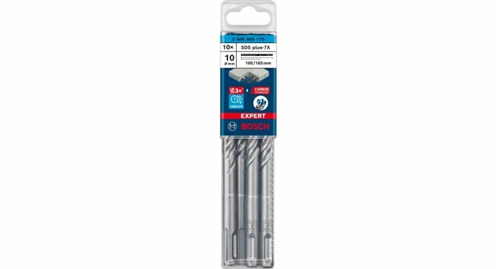 Bosch EXPERT 2608900170 - EXPERT Foret SDS Plus-7X 10st 10x100x165mm 2 Bosch EXPERT 2608900170 - EXPERT Foret SDS Plus-7X 10st 10x100x165mm – Image 2