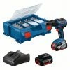 Bosch 06019H530A - Perceuse-Visseuse à Percussion Sans Fil GSB 18V-55 - 06019H530A