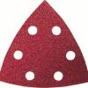 Bosch 2608605148 Feuille Abrasive Delta - K40 - 93mm (5pcs)
