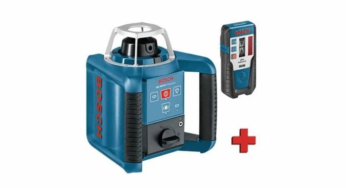 Bosch GRL 400 H Laser Rotatif + Récepteur LR 1 Dans Coffret + Mire De Chantier GR 240 + Trépied BT 170 HD - 061599403U 2 Bosch GRL 400 H Laser Rotatif + Récepteur LR 1 Dans Coffret + Mire De Chantier GR 240 + Trépied BT 170 HD - 061599403U – Image 2