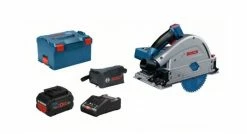 Bosch 0615990L55 - Scie Circulaire Plongeante Sans Fil GKT 18V-52 GC 2x ProCORE18V 8,0Ah, Chargeur GAL 18V-160 C, Sac à Poussière, FSN 1600, CoMo GCY 42 - 0615990L55
