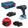Bosch 0615990L86 - Set Perceuse à Percussion Li-Ion 18V (3x Batterie 5,0Ah) Dans L-Boxx - Moteur Brushless - 85Nm