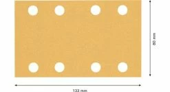 Bosch EXPERT 2608900881 - EXPERT Abrasif C470 Best For Wood And Paint, 80 X 133 Mm, Grain 120, 8 Trous, 10x -Bosch Shop dd4a211f3fea4a48514a68280070ea25