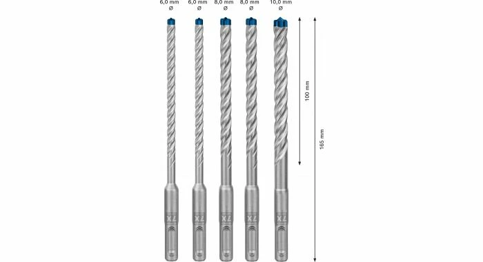 Bosch EXPERT 2608900198 - EXPERT Set 5-pièces SDS Plus-7X, 6; 6; 8; 8; 10 Mm Dans Cassette Robustline 4 Bosch EXPERT 2608900198 - EXPERT Set 5-pièces SDS Plus-7X, 6; 6; 8; 8; 10 Mm Dans Cassette Robustline – Image 4