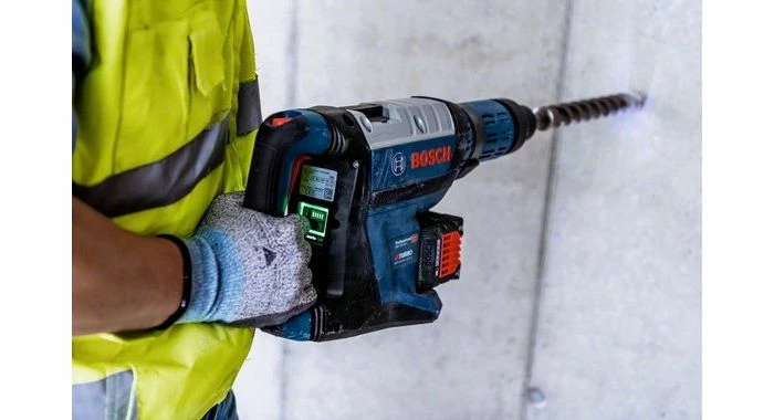 Bosch 0611913002 - Marteau-perforateur Sans Fil GBH 18V-45 C 2x ProCORE18V 12,0Ah, Chargeur GAL 18V-160 C, Butée De Profondeur, Poignée Supplémentaire, Chiffon, Gros Tube, CoMo GCY 42 - 0611913002 5 Bosch 0611913002 - Marteau-perforateur Sans Fil GBH 18V-45 C 2x ProCORE18V 12,0Ah, Chargeur GAL 18V-160 C, Butée De Profondeur, Poignée Supplémentaire, Chiffon, Gros Tube, CoMo GCY 42 - 0611913002 – Image 5