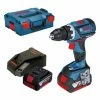 Bosch GSR 18V-60 C - Set Perceuse Visseuse Li-Ion 18V (2x Batterie 4.0Ah) Dans L-Boxx - 60Nm - 0615990J45