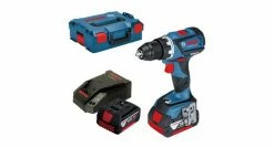Bosch GSR 18V-60 C - Set Perceuse Visseuse Li-Ion 18V (2x Batterie 4.0Ah) Dans L-Boxx - 60Nm - 0615990J45